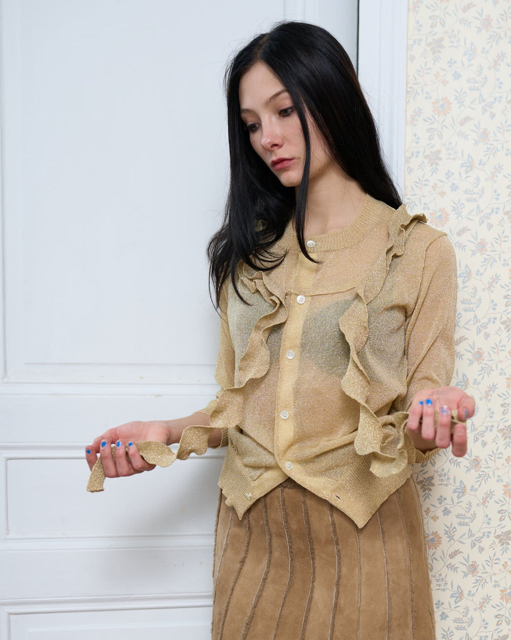 Comme des Garçons Tricot Gold Cardigan