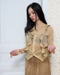 Comme des Garçons Tricot Gold Cardigan