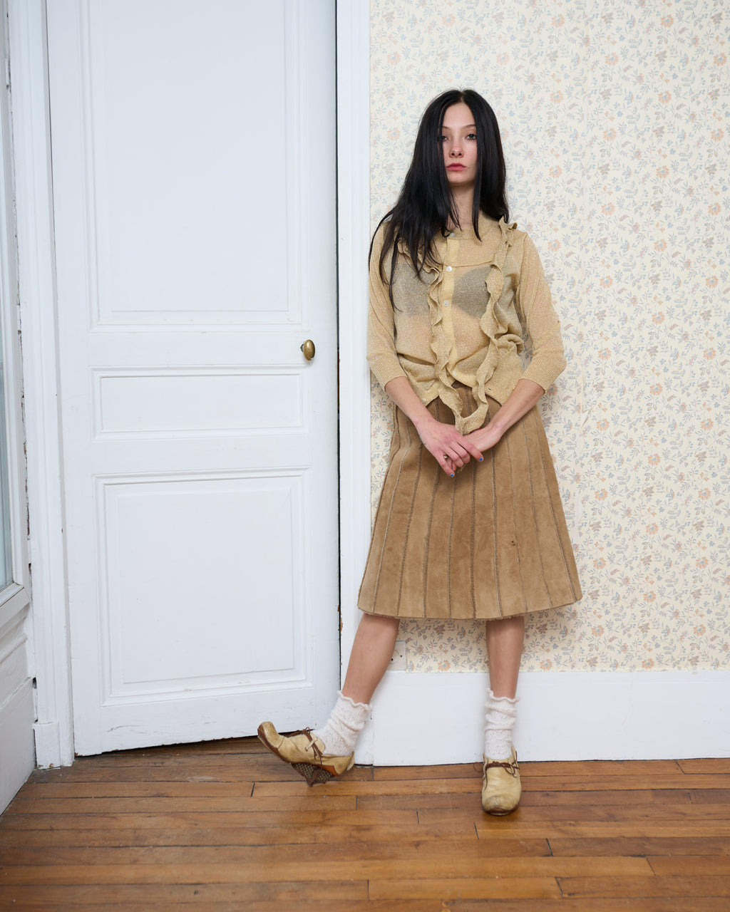 Ruffo Research A.F. Vandevorst Shearling Skirt