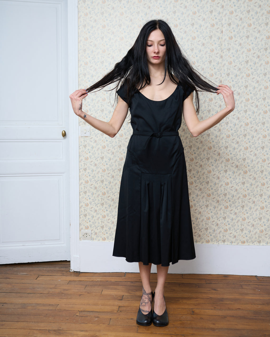 Celine Black Silk Dress