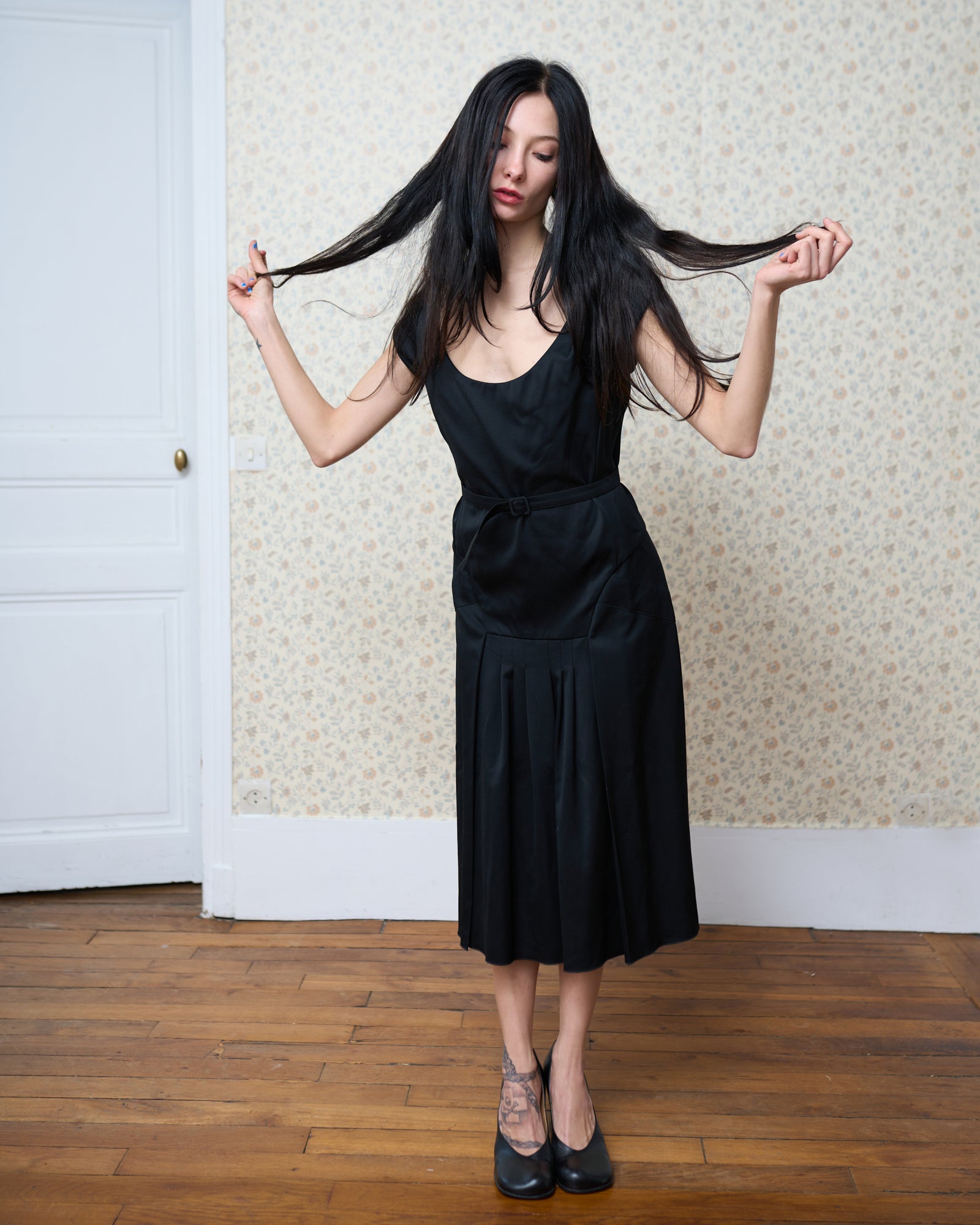 Celine Black Silk Dress