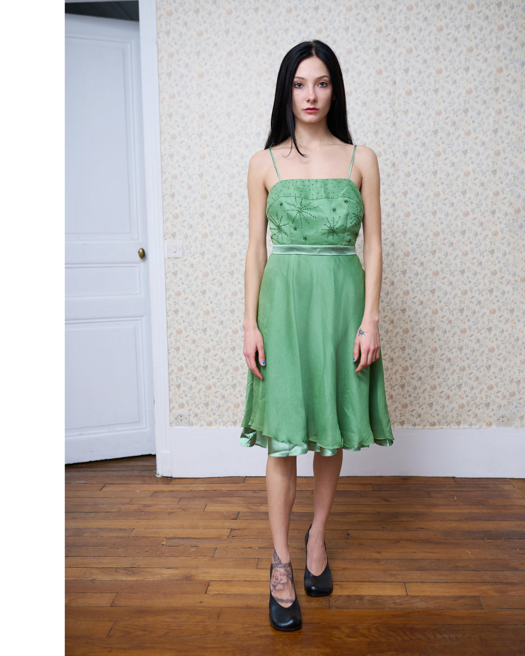 Marc Jacobs Green Silk Dress