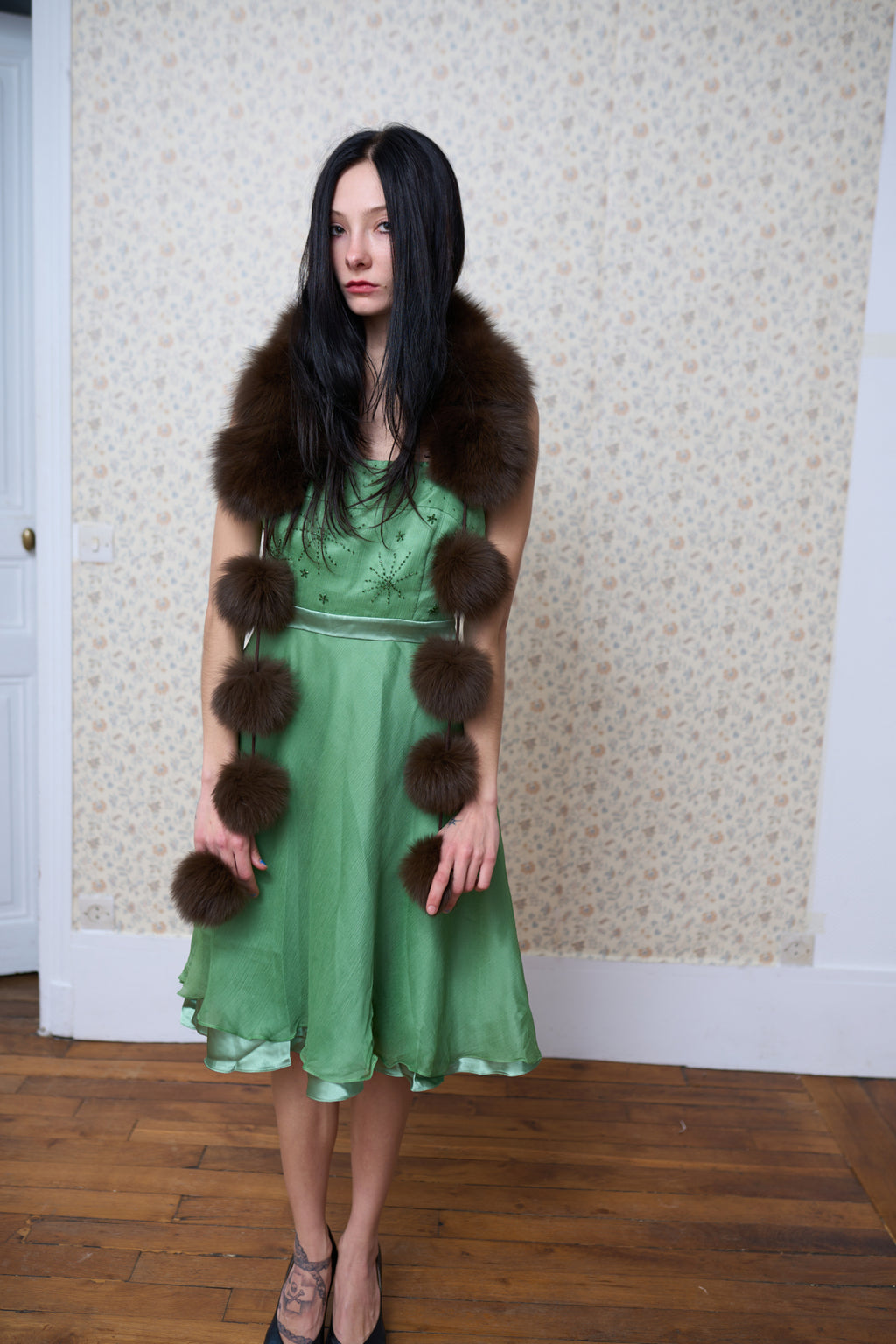 Marc Jacobs Green Silk Dress