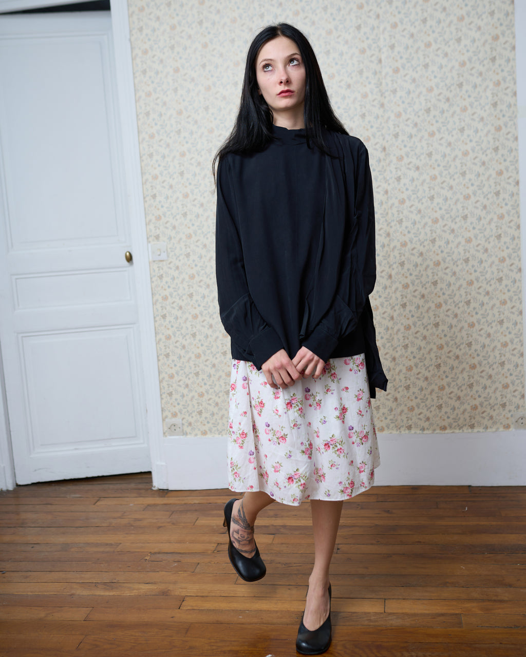 Chloe Black Silk Blouse