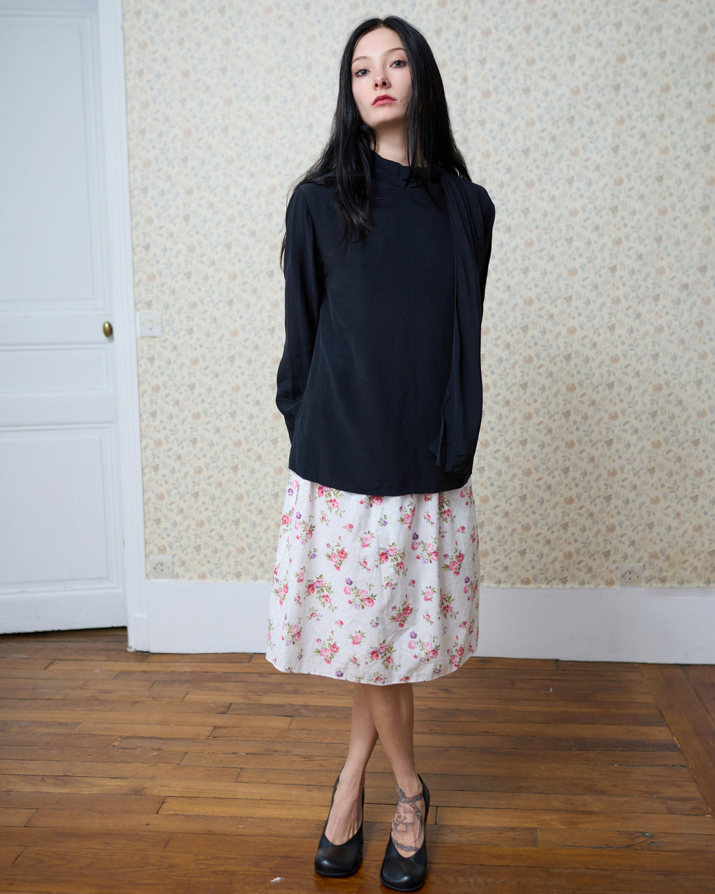 Chloe Black Silk Blouse