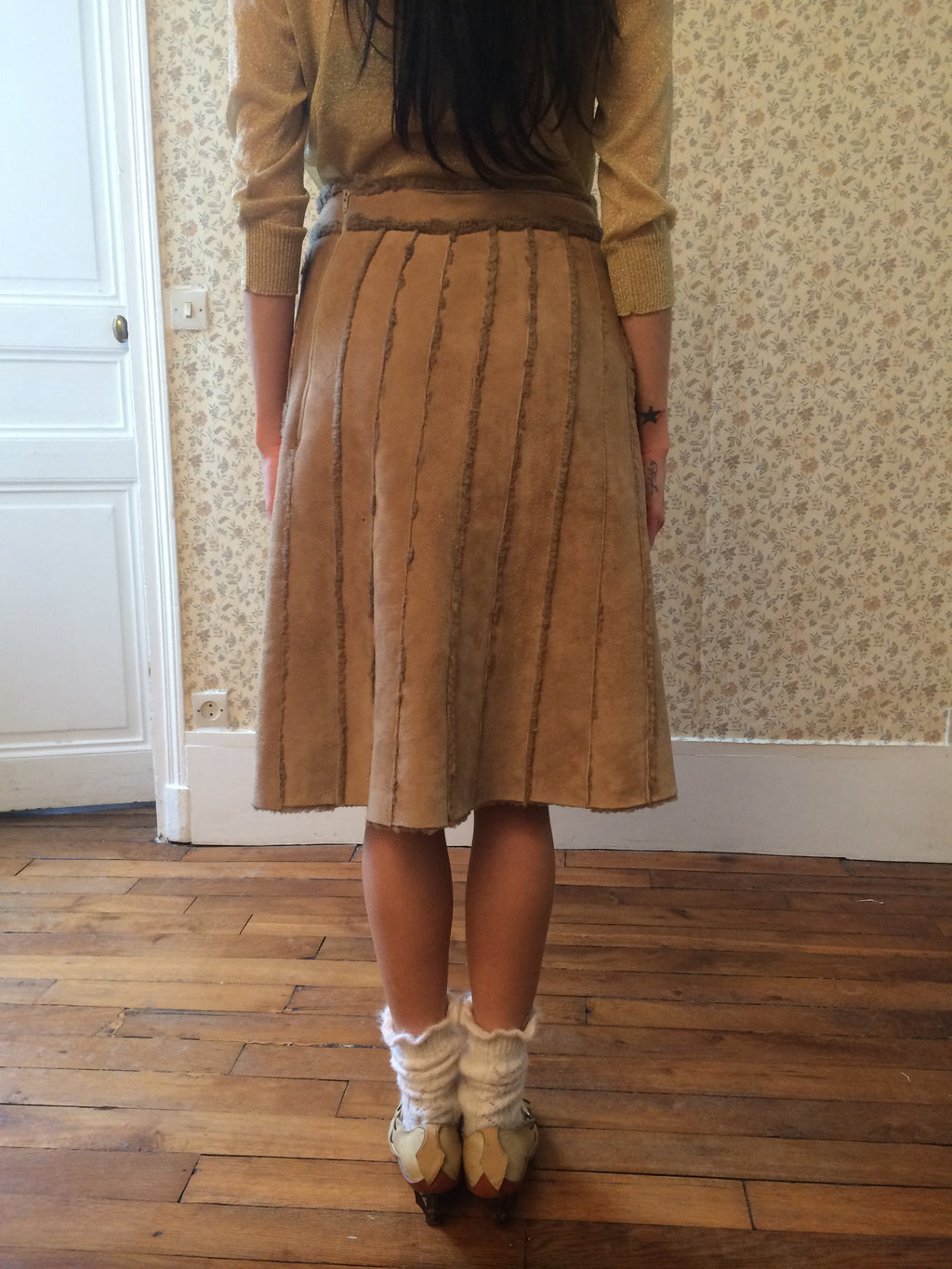 Ruffo Research A.F. Vandevorst Shearling Skirt