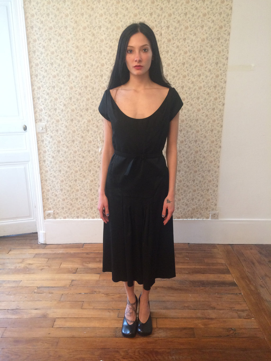 Celine Black Silk Dress