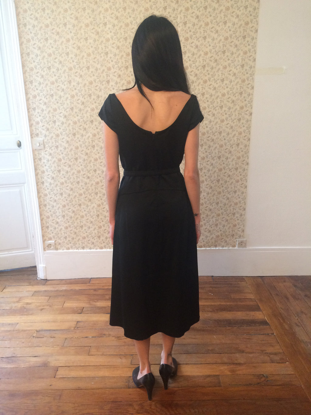 Celine Black Silk Dress