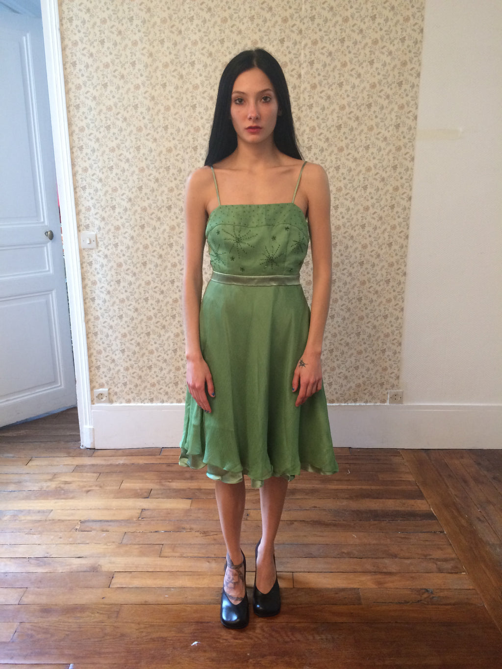 Marc Jacobs Green Silk Dress