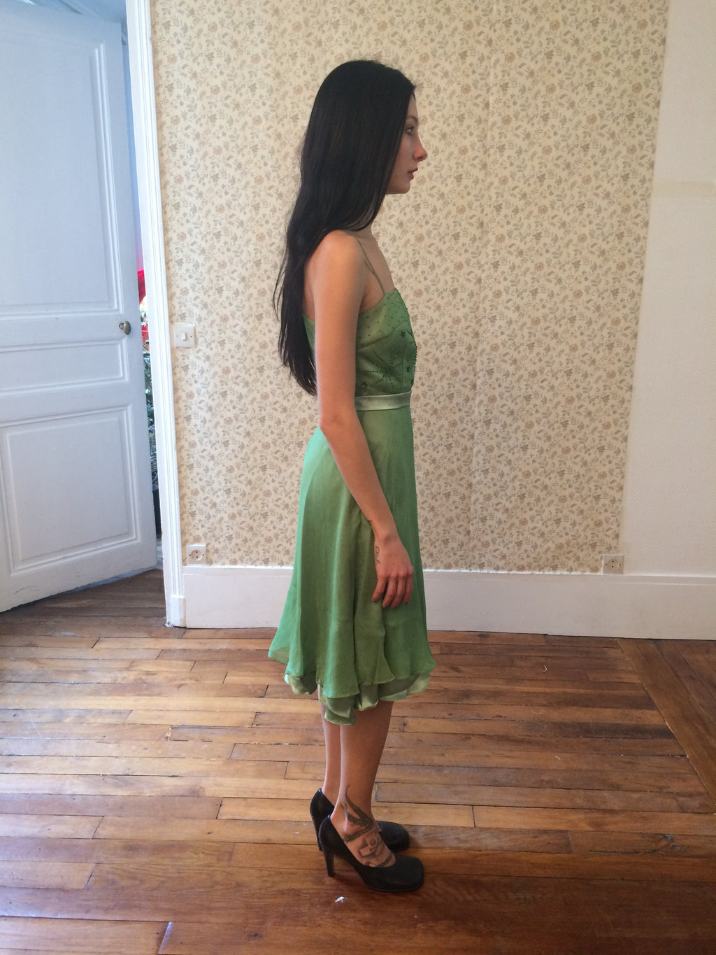 Marc Jacobs Green Silk Dress