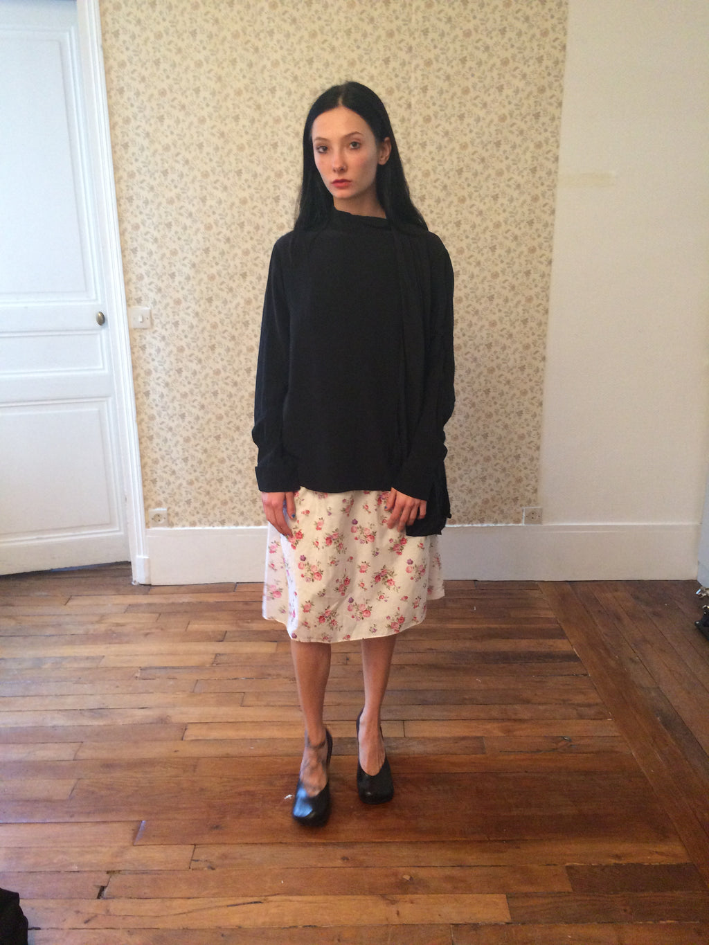 Chloe Black Silk Blouse